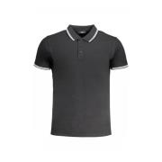 Cavalli Class Broderad Polotröja med Kontrastdetaljer Black, Herr