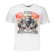 Cavalli Class Elegant vit logot-shirt White, Herr