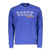 North Sails Stilig Logo Print Bomullströja Blue, Herr