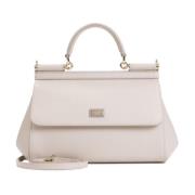 Dolce & Gabbana Neutral Axelväska Miss Sicily Stil Beige, Dam