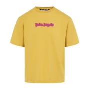 Palm Angels Snygga Herr T-shirts Polos i Gul Orange Yellow, Herr