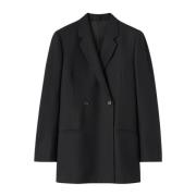 TotêMe Klassisk Dubbelknäppt Blazer Black, Dam