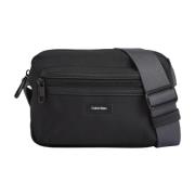 Calvin Klein Essential Coated Canvas Axelväska Black, Herr