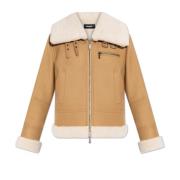 Dsquared2 Jacka med krage Beige, Dam