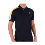 Sergio Tacchini Svart Polo Sport Logo Cross Skjorta Black, Herr