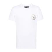 Versace Jeans Couture Casual Bomull T-shirt White, Herr