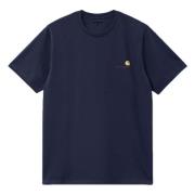 Carhartt Wip Amerikansk Script T-shirt Blue, Herr