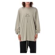 Rick Owens Jumbo Pentagram T-Shirt Gray, Herr