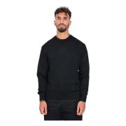 Armani Exchange Svart Crewneck-tröja Black, Herr