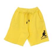 Kangol Svart/Gul Tracksuit Shorts Yellow, Herr