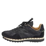 Valentino Vintage Förägda Sneakers Black, Dam