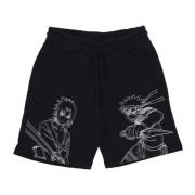 Dolly Noire Naruto & Sasuke Sweatshorts Svart Black, Herr