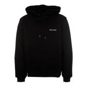 Daily Paper Svart hoodie med avslappnad passform Black, Herr