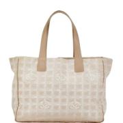 Chanel Vintage Pre-owned Canvas totevskor Beige, Dam