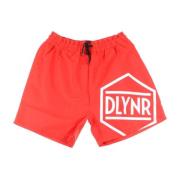 Dolly Noire Röda Logo Badshorts för Män Red, Herr