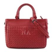 Bottega Veneta Vintage Pre-owned Laeder axelremsvskor Red, Dam