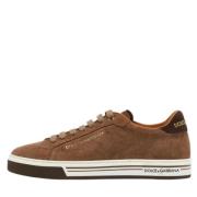 Dolce & Gabbana Pre-owned Pre-owned Tyg sneakers Brown, Herr