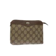 Gucci Vintage Pre-owned Canvas gucci-vskor Beige, Dam