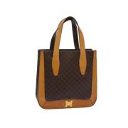 Celine Vintage Pre-owned Canvas handvskor Brown, Dam