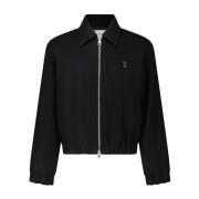 Ami Paris Ulljacka med Logo Patch Black, Herr