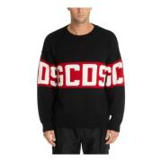 Gcds Multifärgad Logo Sweater Black, Herr