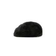 Kangol Svart Päls Flat Cap Hatt Black, Herr