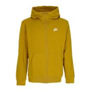 Nike Sportswear Club Zip Hoodie Bronzine Yellow, Herr