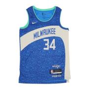 Nike City Edition Basketball Tank Top Giannis Antetokounmpo Blue, Herr