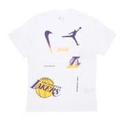 Nike Lakers Statement Tee Vit White, Herr