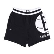 Nike NBA Fleece Shorts Brooklyn Nets Svart Black, Herr