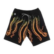 Octopus Gradient Sweatshorts Svart Lättvikts Tracksuit Shorts Black, H...