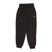 Puma Vinteriserade höga midjefleece tracksuitbyxor Black, Dam