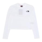 The North Face Kortärmad Crop Tee Gardenia Vit White, Dam