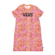 Vans Blommig Tee Klänning Cyclamen Multicolor, Dam