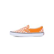 Vans Rutig Slip-on Sneaker Orange Tiger Orange, Herr