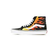 Vans Flame Print High Top Sneaker Multicolor, Herr