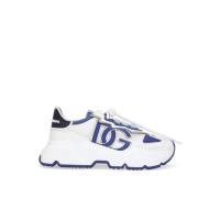 Dolce & Gabbana Logo Print Sneakers med Kontrastdetaljer White, Dam