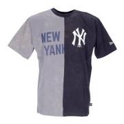 New Era Yankees Grafisk Tee Storm Grå/Marin Multicolor, Herr