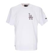 New Era Dodgers Logo Oversize Tee Vit White, Herr