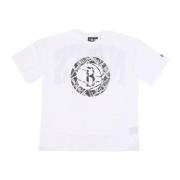 New Era Brooklyn Nets Logo Tee White/Black White, Herr