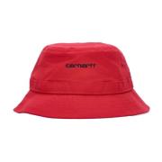 Carhartt Wip Script Rocket Bucket Hat Svart Red, Unisex