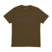 Carhartt Wip Script Tee Highland/cassis Kortärmad T-shirt Green, Herr