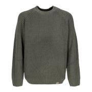 Carhartt Wip Rökgrön Ribbstickad Crew-Neck Sweater Green, Herr