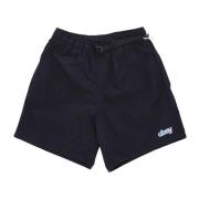 Obey Svarta Web Shorts med Justerbart Bälte Black, Herr