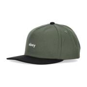 Obey Böjd Skärm Snapback Keps Green, Herr