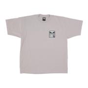 Obey Silvergrå Eyes Icon Herr T-shirt Gray, Herr