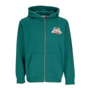 Obey Angel Zip Hoodie Sweatshirt Green, Herr