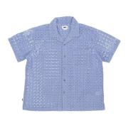 Obey Short Sleeve Shirts Blue, Herr