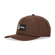 Obey Klassisk Snapback Brun Böjd Skärmkeps Brown, Herr