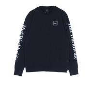 HUF Navy Blue Crew Neck Sweatshirt Blue, Herr